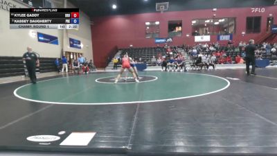 131 lbs Champ. Round 1 - Kylee Gaddy, Delaware State vs Kassey Daugherty, Presbyterian