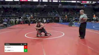 200 lbs Prelims - Levi Gober, F-5 Grappling vs Caleb Luker, Apache Youth Wrestling