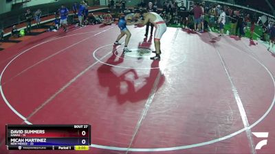 Placement (16 Team) - David Summers, Hawaii vs Micah Martinez, New Mexico