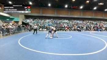 120 lbs Champ. Round 3 - Ava Velasquez, Pitman vs Hailey Duke, Baker / Powder Valley