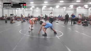 132 lbs Round 5 (10 Team) - Arturo Reyes, Mat Assassins Black vs Leo Saravia, Maryland Mallets