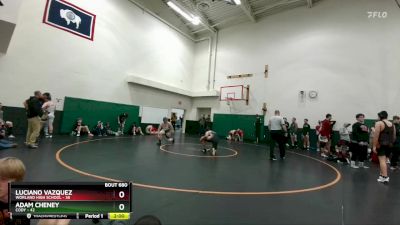 190B Round 4 - Luciano Vazquez, Worland High School vs Adam Cheney, Cody