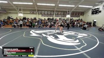 132 lbs Cons. Round 1 - Brooklyn White, American Leadership Academy - Gilbert North vs Kyrrijo Finch, Round Valley