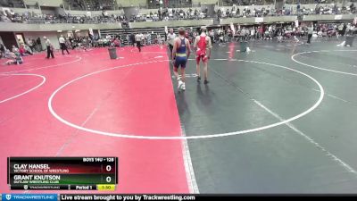 128 lbs Cons. Round 2 - Grant Knutson, Outlaw Wrestling Club vs Clay Hansel, Victory School Of Wrestling