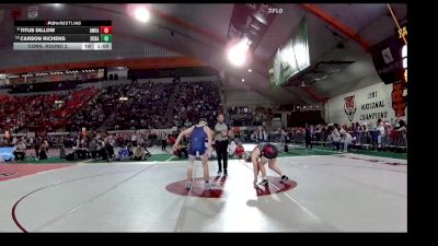 4A 157 lbs Cons. Round 2 - Titus Dillow, American Falls vs Carson Richens, Sugar-Salem