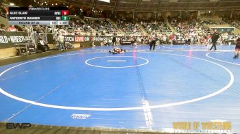 90 lbs Round Of 32 - Alec Blair, Newcastle Youth Wrestling vs AnTerryo Banner, HURRICANE WRESTLING ACADEMY
