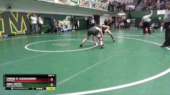 132 lbs Champ. Round 2 - Vinnie D` Alessandro, Mayfield vs Niko Giatis, Highland (Medina)