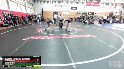 135 (137) Cons. Round 4 - Dakota Ionescu-Catrina, Amador Valley vs Evie Rhoe, Castro Valley