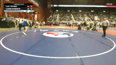 2A-157 lbs 5th Place Match - Caiden Sorenson, Greybull/Riverside vs Clay Teichert, Cokeville