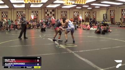 175 lbs Round 1 (10 Team) - Kiley Toti, Elite NJ Blue vs Allison Hernandez, PinkWave