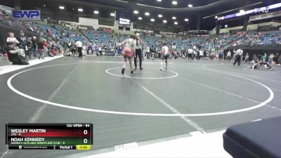 84 lbs Quarterfinal - Wesley Martin, 2TG vs Noah Kennedy, Ogden`s Outlaws Wrestling Club