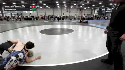 113 lbs Consi Of 32 #2 - Zachariah Strickland, VA vs Vito Farano, NM