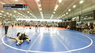 132 lbs Round Of 64 - Benjamin Kohler, UT vs Dvar David, NJ