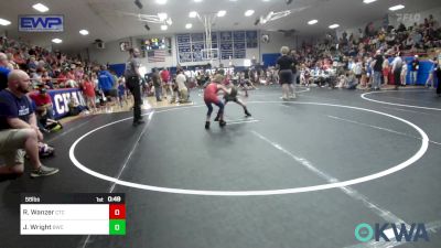 58 lbs Quarterfinal - Randy Wanzer, Chandler Takedown Club vs Jaxson Wright, Bartlesville Wrestling Club