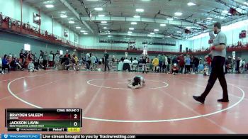 85 lbs Cons. Round 2 - Jackson Lavin, New Palestine Junior High vs Brayden Saleem, Burris