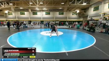 105 lbs Cons. Round 3 - Jack Gustafson, Hulett vs Jayden Baeskens, Dickinson Wrestling Club