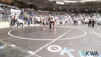 49 lbs Consi Of 32 #2 - Tucker Wishard, Claremore Wrestling Club vs Mason Hayman, Barnsdall Youth Wrestling