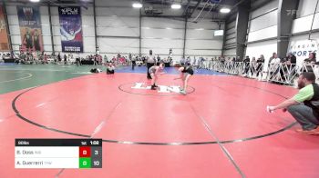 90 lbs Rr Rnd 2 - Blake Doss, Indiana Outlaws Maroon vs Austin Guerrerri, TYW New Breed Jr High