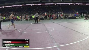 D4-113 lbs Cons. Round 3 - Colt Perry, Hudson Area HS vs Tyler Sheeran, St Francis HS
