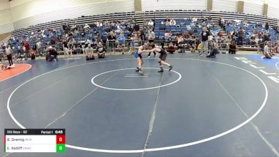 12U Boys - 92 lbs Champ. Round 1 - Brian Gramig, Maurer Coughlin Wrestling Club vs Ezekiel Ratliff, Columbus North Wrestling Club