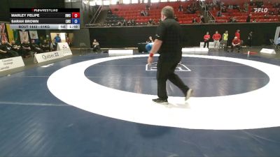61kg Semifinal - Marley Felipe, Dinos Wrestling Club vs Sarah Brown, London-Western Wrestling Club