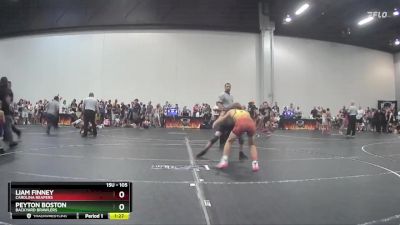 105 lbs Quarterfinal - Peyton Boston, Backyard Brawlers vs Liam Finney, Carolina Reapers