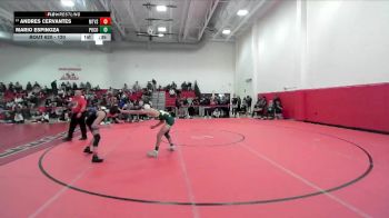 120 lbs Cons. Round 5 - Andres Cervantes, Mountain Vista vs Mario Espinoza, Pueblo County