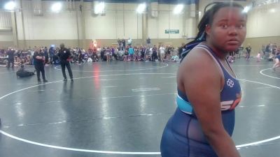 235 lbs Rr Rnd 4 - Cerenity Whiting, Not Plain Jane's - Pink vs Mekialla Mauvais, Hernando Wrestling Club