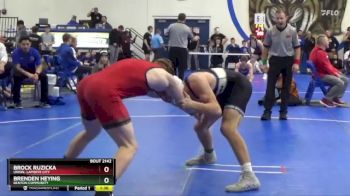 165 lbs Semifinal - Brenden Heying, Benton Community vs Brock Ruzicka, Union, LaPorte City