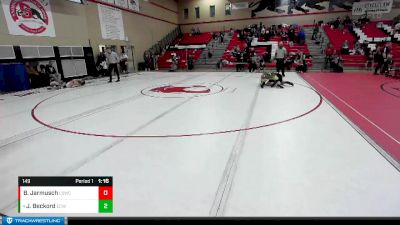 149 lbs 1st Place Match - Jameson Beckord, Eatonville Cruisers Wrestling vs Bentley Jarmusch, Lake Stevens Wrestling Club