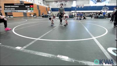55 lbs Rr Rnd 5 - Teagen Martinez, Carl Albert vs Nolan Ortiz, Shelton Wrestling Academy