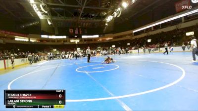 98 lbs Cons. Round 4 - Lailani Strong, Morenci vs Thiago Chavez, Thorobred Wrestling Club