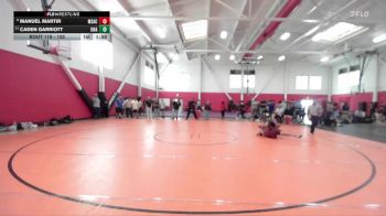 125 lbs Champ. Round 2 - Caden Garriott, Unattached vs Manuel Martir, Mt San Antonio Community College