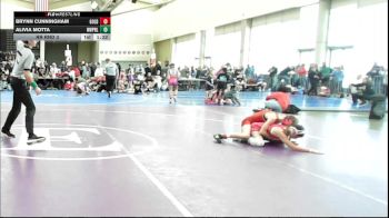 95 lbs Rr Rnd 3 - Brynn Cunningham, All I See Is Gold Academy - Girls vs Alivia Motta, NewWhale Purple - Girls