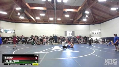 141 lbs Cons. Round 4 - Ruben Le, Unattached vs Michael Folch, CSU Bakersfield