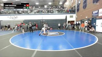 102 lbs Cons. Round 4 - Sean Cuvala, Fighting Squirrels Wrestling Club vs Liam Takashige, Small Town Grims