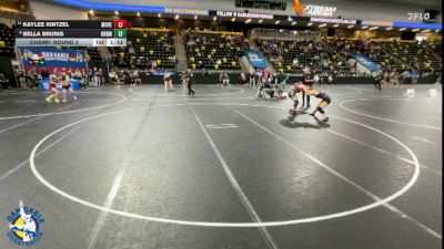 155 lbs Champ. Round 2 - Kaylee Kintzel, Mount Vernon vs Bella Bruins, Raccoon River-Northwest