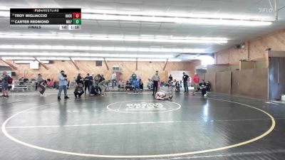 85 lbs Final - Troy Migliaccio, Hackettstown vs Carter Redmond, Milford