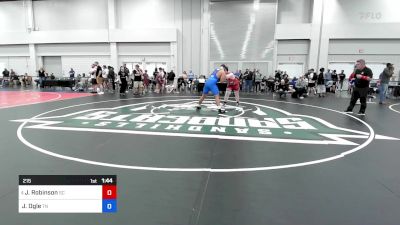 215 lbs 1/4 Final - John Robinson, South Carolina vs Jordan Ogle, Tennessee