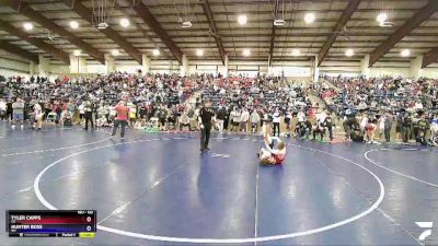 132 lbs Cons. Round 3 - Tyler Capps, CO vs Hunter Boss, WY