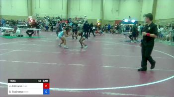 115 lbs Semifinal - Joslyn Johnson, Flagler Wrestling Club vs Beyonce` Espinosa, South Dade High School