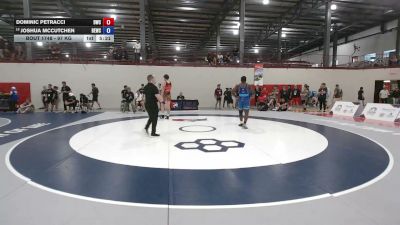 97 kg Cons. Sub-quarters - Dominic Petracci, Dragon Wrestling Club vs Joshua McCutchen, Bulldog Elite Wrestling Club