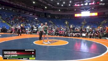 144 lbs Quarterfinals (8 Team) - Brayden Geigle, Port Byron (Riverdale) vs Brock Finch, Coal City