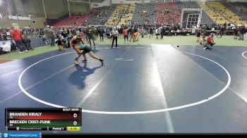 130-131 lbs Round 1 - Branden Kiraly, VA vs Brecken Crist-Funk, KS