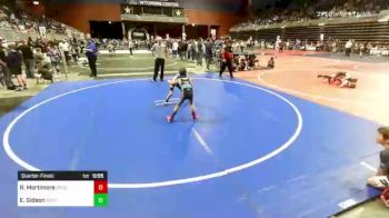 58 lbs Quarterfinal - Ripken Mortimore, Douglas WC vs Eli Gideon, Cody WC