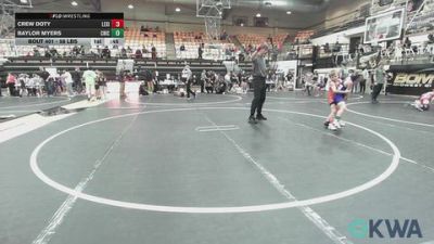 58 lbs Rr Rnd 1 - Crew Doty, Lexington Wrestling Club vs Baylor Myers, Chickasha Wrestling