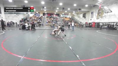 120 lbs Cons. Round 5 - Jp Gonthier, Laguna Hills vs Braydon Beckinger, Quartz Hill