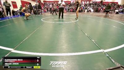 150 lbs Quarterfinal - Nikade Zinkin, Clovis vs Alessandro Ricci, Maria Carrillo