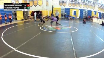 132 lbs Champ. Round 1 - Christopher Whitehead, Ft Pierce Central vs Cameron Burlage, Jupiter