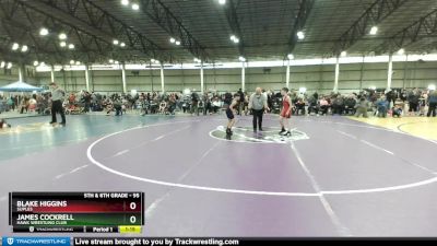 95 lbs Cons. Round 1 - James Cockrell, Hawk Wrestling Club vs Blake Higgins, Suples